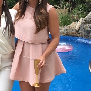 Sandro pink dress with pearl details WORN ONCE